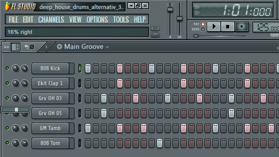 Deep House Drums & Beats programmieren mit FL Studio