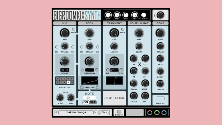 Hinton & Fairchild Bigroomkixsynth