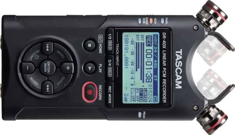 TASCAM DR-40X - Mobile Digitalrecorder