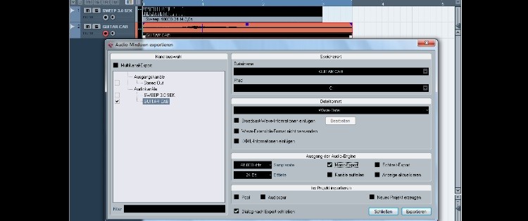 Cab-IR erstellen: Workshop zum Silent Recording - 6 Boxenaufnahme exportieren