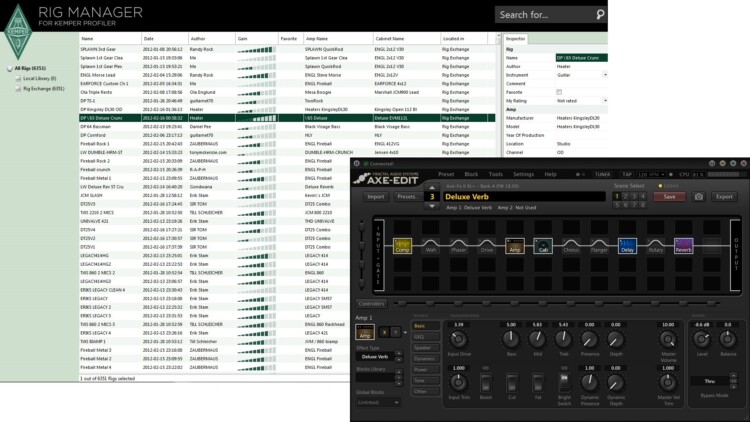 Kemper Profiling Amp vs. Axe-FX II XL - Software