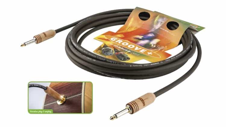 Mono-Klinke Gitarrenkabel Audio Stecker auf Stecker Kabel Drahtseil Stricken Kupfer 6,35 mm gerader Stecker für elektrische Instrumente Schwarz & Weiß
