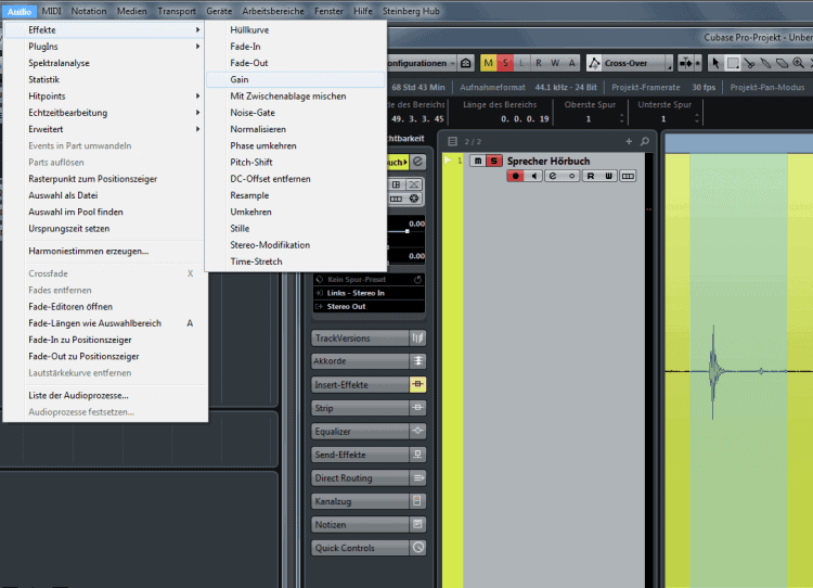 Tutorial: Knackser in Audiomaterial entfernen