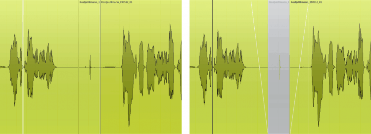 Tutorial: Knackser in Audiomaterial entfernen