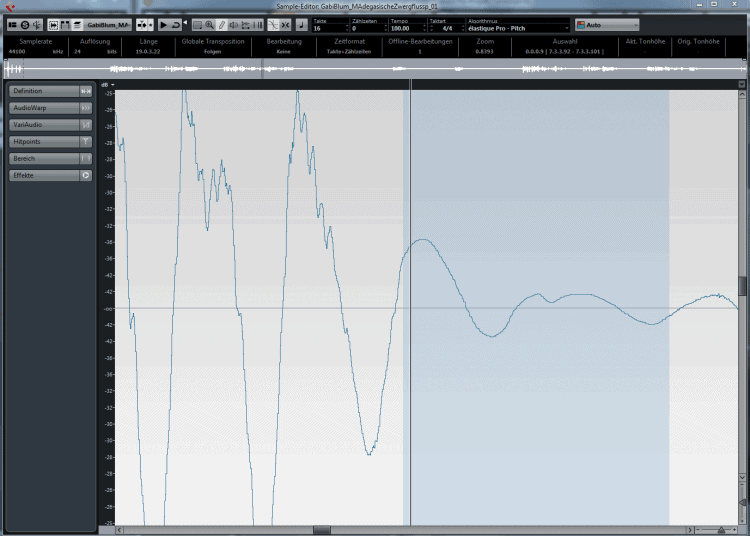 Tutorial: Knackser in Audiomaterial entfernen