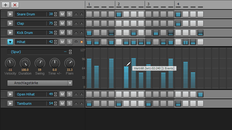 Hihat & Tamburin - Hip Hop Drums Tutorial