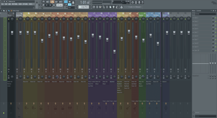 fl studio 12 mixer