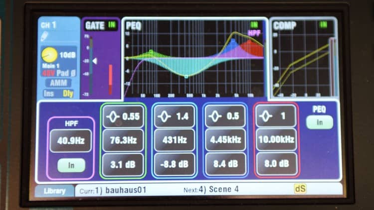 Die Kickdrum der Live-Band richtig abmischen - EQ-Einstellungen am Allen & Heath Qu-16