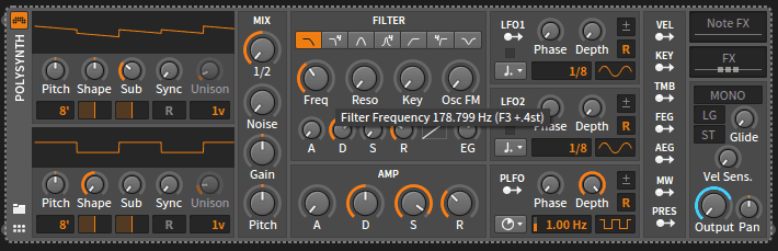 Subtraktive Synthese mit Bitwig Studio - Tutorial