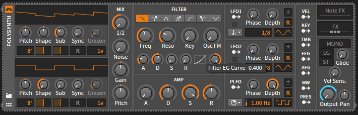 Subtraktive Synthese mit Bitwig Studio - Tutorial