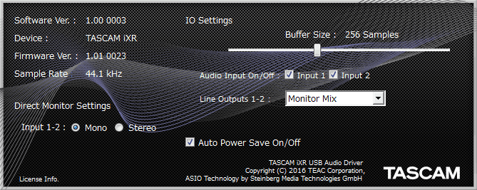 Tascam iXR Test