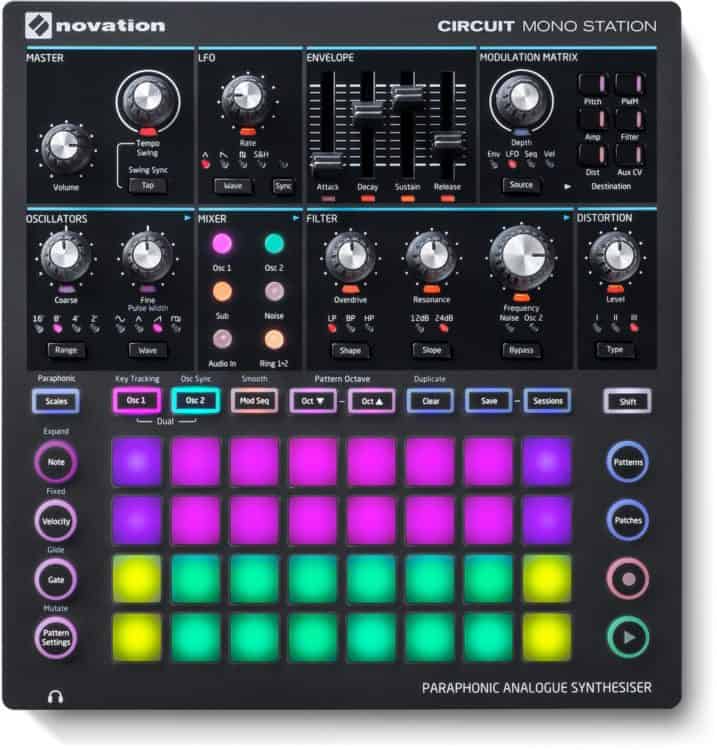 Draufsicht - Novation Circuit Mono Station