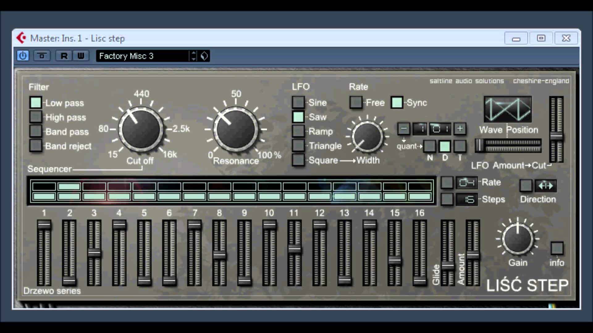 Saltline Liśćstep AutoFilter Plugin mit Sequenzer ⋆ delamar.de