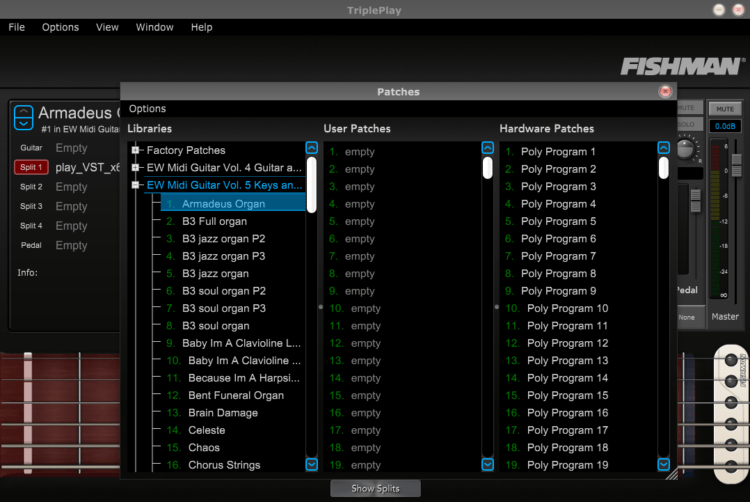 Fishman TriplePlay Sampler & EastWest MIDI Guitar Instruments