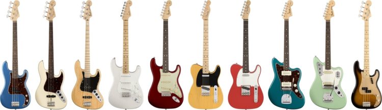 Alle neun Modelle für Rechtshänder - Fender American Original