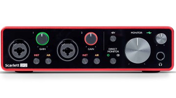 bestes audio interface focusrite