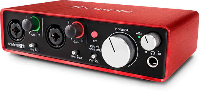 Focusrite Scarlett 2i2 2nd Gen - Audio Interface anschließen