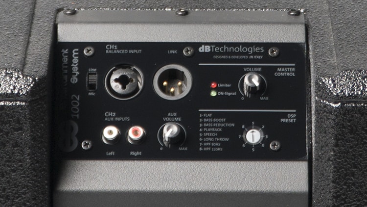 Inputs & DSP - db Technologies ES 1002