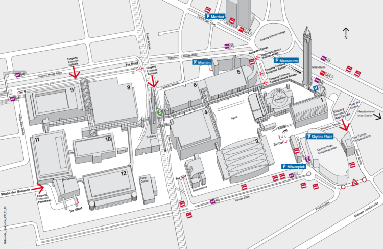 Isometrischer Geländeplan - Musikmesse 2020