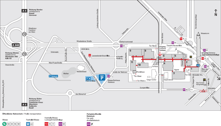 Lageplan Messe Frankfurt