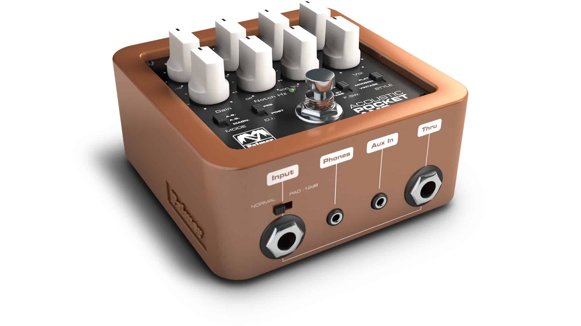 Palmer Acoustic Pocket Amp Flexibler Preamp für AGitarre ⋆ delamar.de