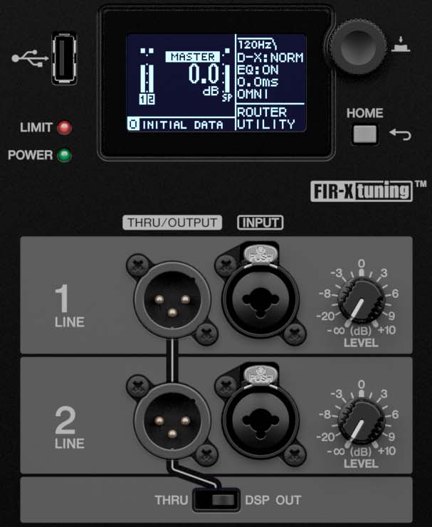 DSP Settings & Inputs - Yamaha DXS15XLF & DXS18XLF