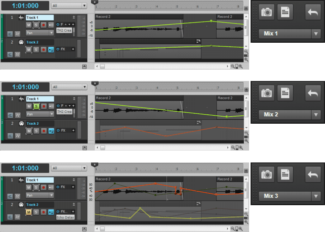 Cakewalk Sonar Mix Recall - Effekte beim Recording vs. Mixing Effekte