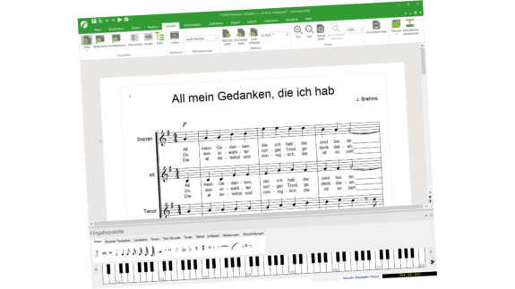 Forte 10 Premium Test: Noten setzen, scannen und Begleitmusik erstellen