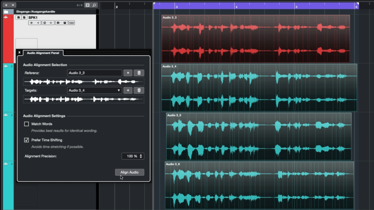 Audio Alignment - Cubase 10 Review