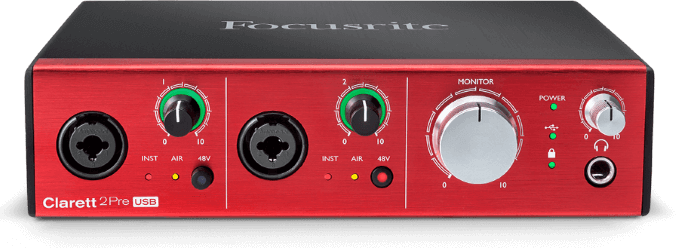 Focusrite Clarett 2Pre USB - Keyboard aufnehmen in hoher Qualität