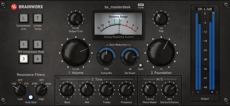 Brainworx bx_masterdesk - Mastering Plugin