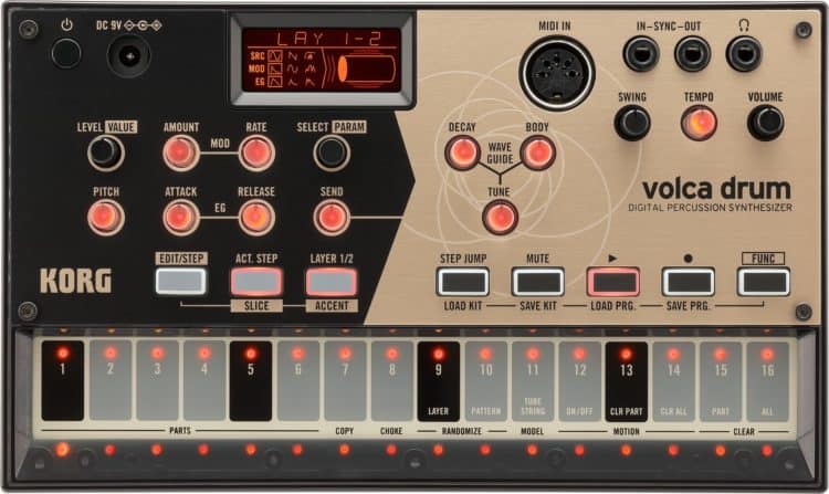 Bedienoberfläche - KORG volca drum