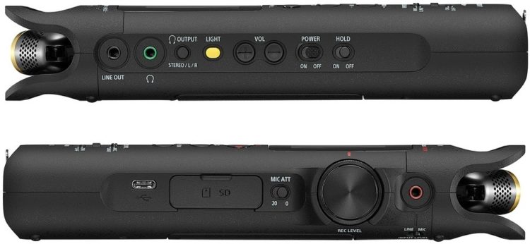 Linke und rechte Seite - Sony PCM-D10