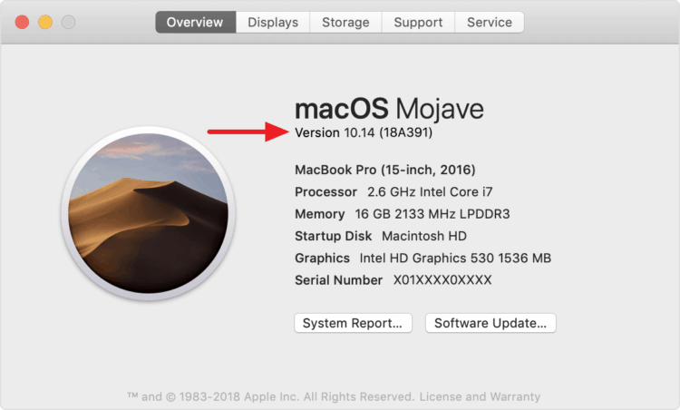 macOS-Version