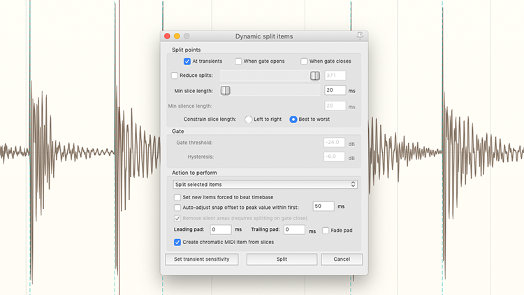 Einstellungen zum Kick Drum Replacement Tutorial