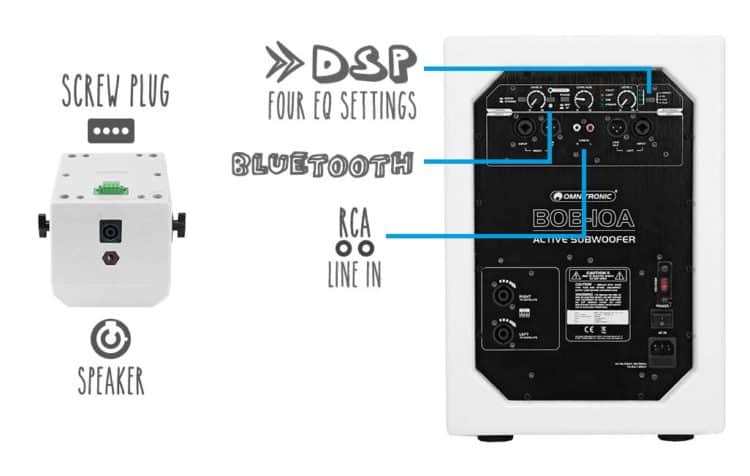 Satellit und Subwoofer