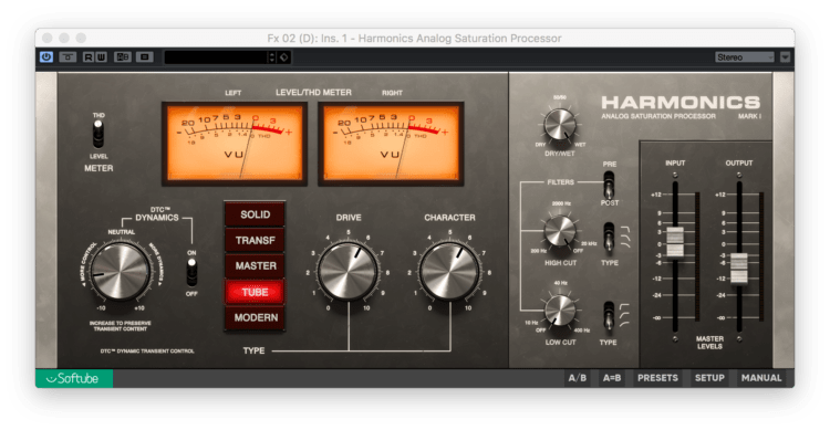 Softube Harmonics Analog Saturation Processor Testbericht