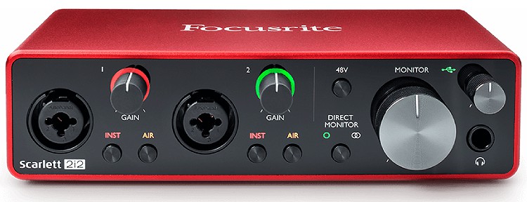 USB Audio Interface Focusrite Scarlett 2i2 3rd Gen