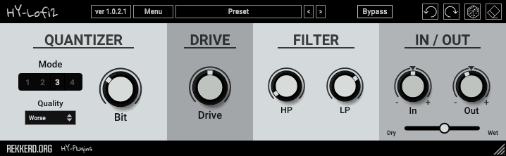 HY-Plugins HY-Lofi2 - Free VST Bitcrusher