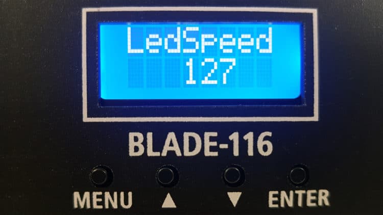 Leuchtkraft Blade-116 Test