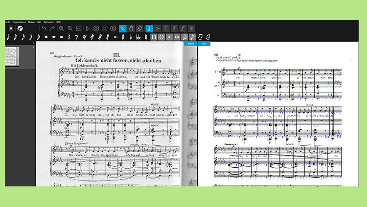 Forte 11 Test Noten scannen