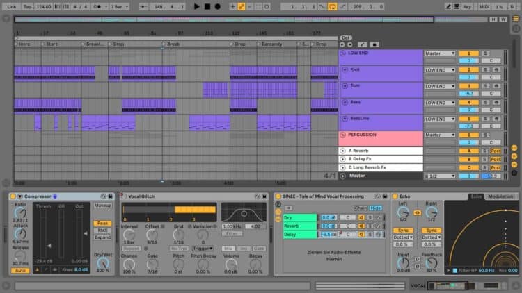 SINEE Ableton Live Templates Test