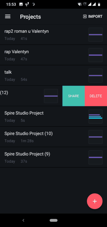 iZotope Spire Studio Menu