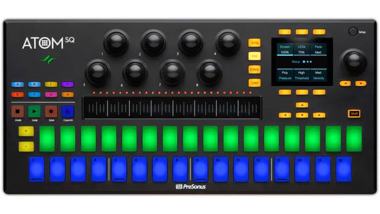 DAW Controller Presonus Atom SQ Ansicht