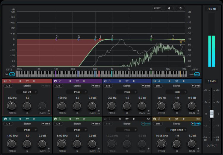 5x EQ einstellen für Beats