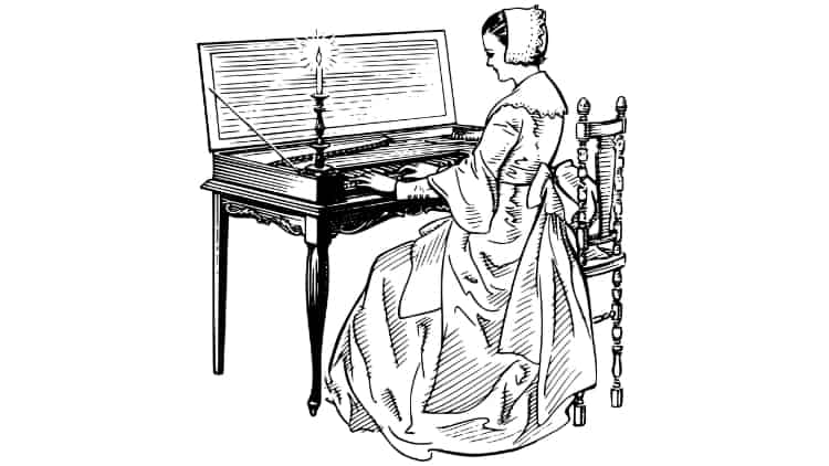 CLavichord Tasteninstrument