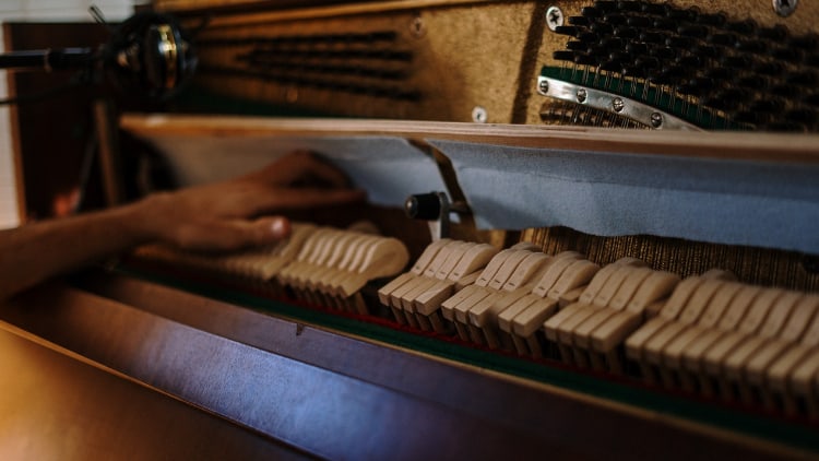 Hammermechanik Hybrid-Piano Tasteninstrumente