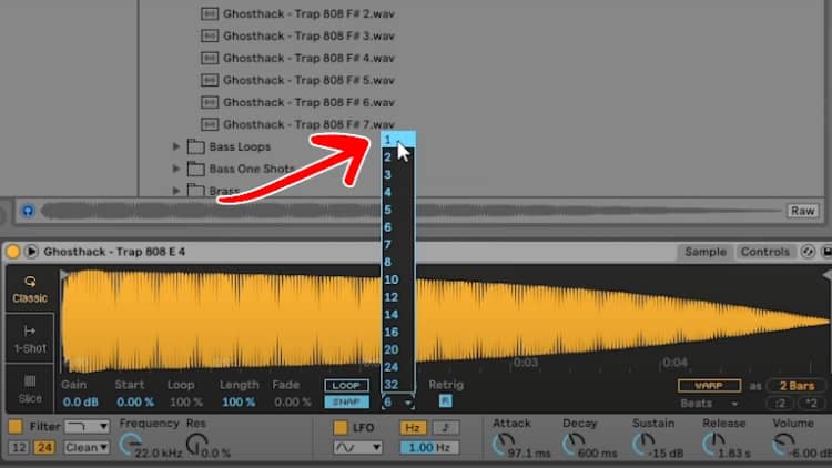 808 Sample monophon