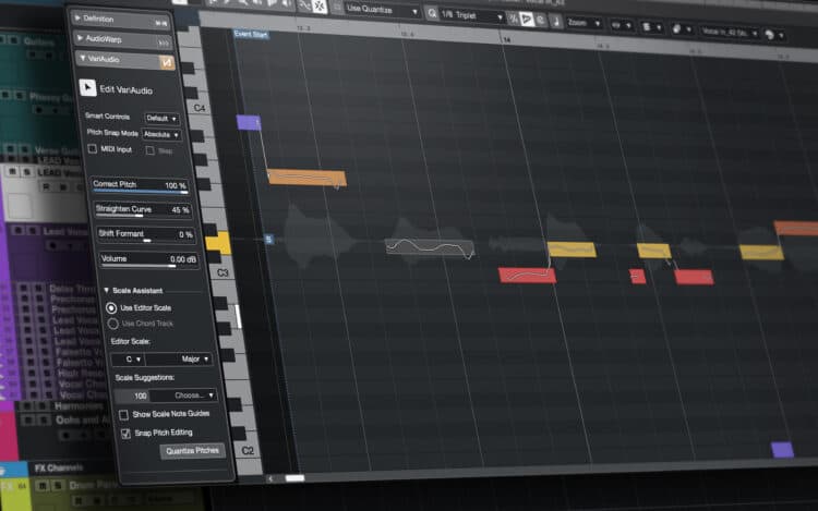 Steinberg Cubase 12 VariAudio Scale Assistant