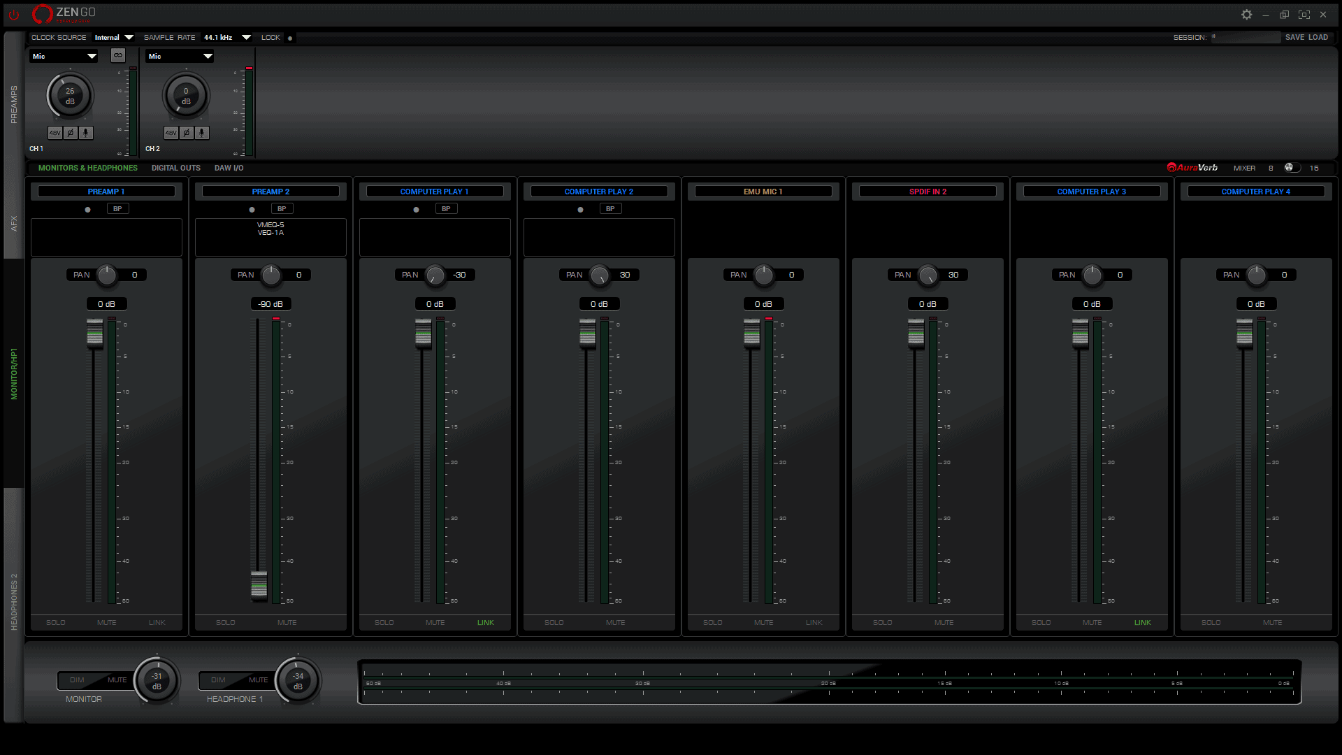 Synergy Core Software Screenshot